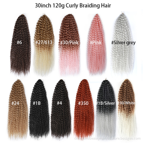 Freetress Synthetic Water Wave Nature Color Hair Extensions Bulk Crochet Latch Hook Braiding Hair